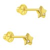 Baby Girls' Genuine Diamond Star Screw Back 14k Gold Earrings - In Season Jewelry - image 2 of 4