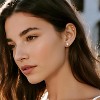 3 Pairs of Hypoallergenic Cubic Zirconia Stud Earrings, Small Round Cartilage Earrings for Women - 3 of 4