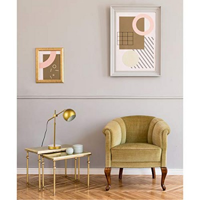 Adjustable Brass Globe Iron Table Lamp with Black Cord