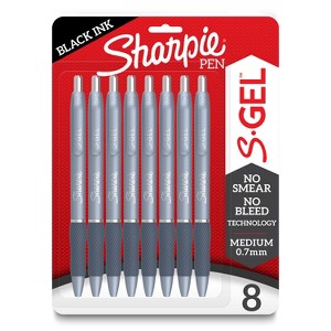 Sharpie S-Gel Fashion Blue Barrel 8ct Pens 0.7MM Black Ink - 1 of 1