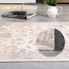 Machine Washable Rugs Vintage Floral Low Pile Non-Slip Carpet Soft Bedroom Living Room Office Dining Room Rug - 4 of 4