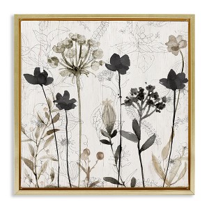 Stupell Industries Abstract Overlapping Flower Sprigs, 25" x 25" - 1 of 4