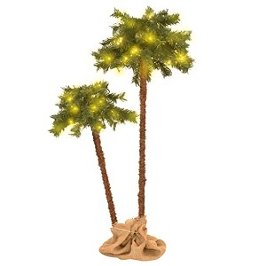 vidaXL Artificial Double Palm Tree with LEDs (41.3 - 1 of 4