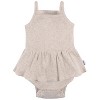 Gerber Baby Girls' 3-Pack Sleeveless Skirted Onesies Bodysuits - 3 of 4