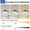 BestParts 72" Smart LED Ceiling Fan - Brushed Nickel, Alexa/Google Compatible, Reverse Modes - 4 of 4