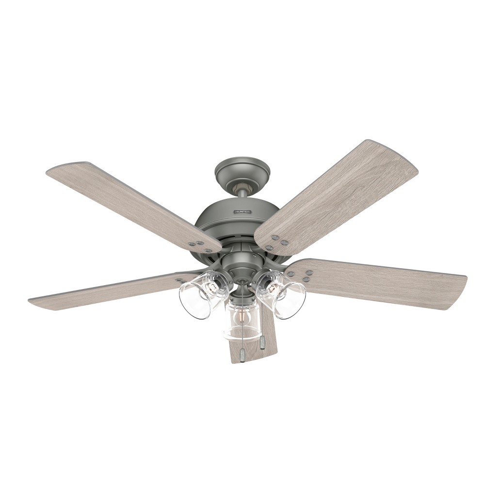 Photos - Air Conditioner 52" Shady Grove Ceiling Fan with Light Kit and Pull Chain (Includes LED Li