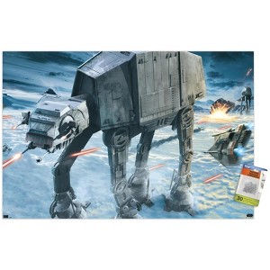 Trends International Star Wars: Hoth - AT-AT Battle Unframed Wall Poster Prints - 1 of 4