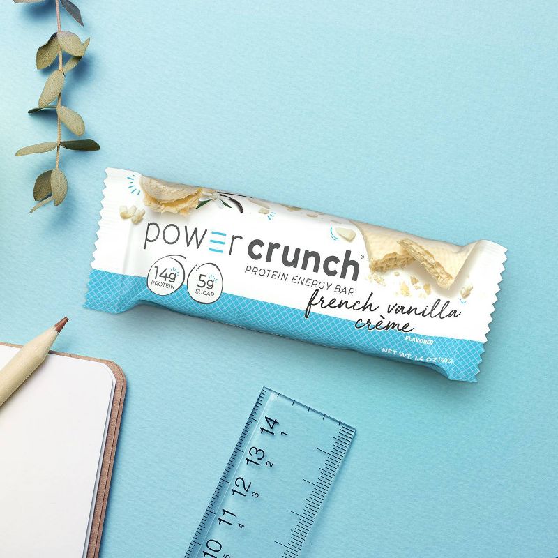 Power Crunch Wafer 14g Protein Energy Bar - French Vanilla Cream - 5pk, 6 of 8