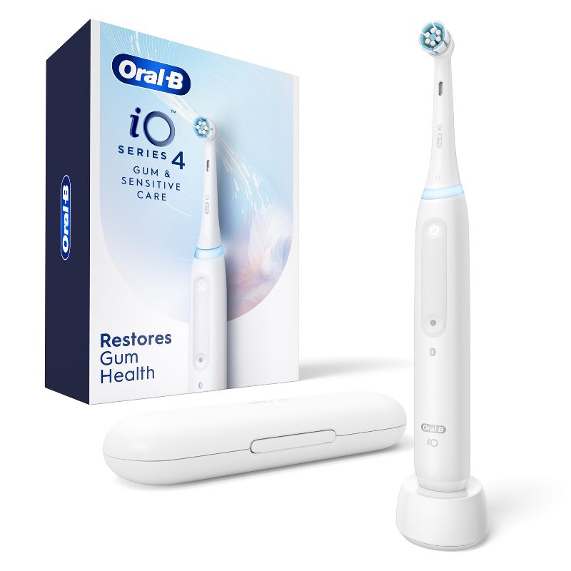 Oral-B iO4 Gum &#38; Sensitive Electric Toothbrush - White, 1 of 13