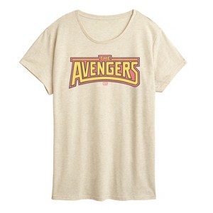 Women's - Marvel - Avengers Logo Tonal Short Sleeve Graphic T-Shirt - 1 of 4