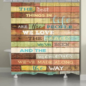 Laural Home Best Things in Life Shower Curtain - 1 of 4