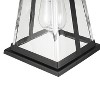 Globe Electric Merle 1-Light 10.65" Metal Outdoor Wall Sconce with Clear Glass Shade Brown - 2 of 4