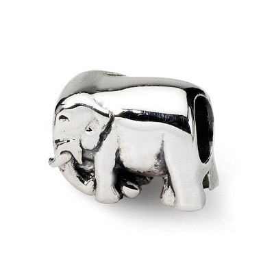 Black Bow Jewelry Sterling Silver Walking Elephant Bead Charm
