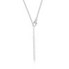 Disney Lilo and Stitch Fashion Stitch Pave Pendant Necklace, 16+3" Silver Chain - 4 of 4