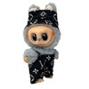 Designer Fabric Overalls with Matching Headband for 17.5 cm Labubu Dolls - 2 of 4