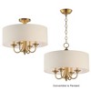 Maxim Lighting Bongo 4 - Light Semi-Flush Mount in  Natural Aged Brass - 4 of 4