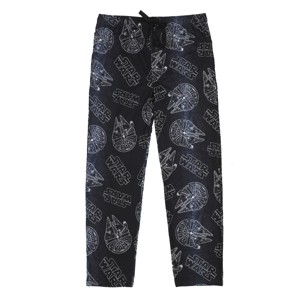 Men's Adult Black Star Wars Sleep Pants - Galactic Comfort for Sci-Fi Fans - 1 of 3