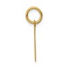 Black Bow Jewelry 14k Yellow Gold, Athletic Collection, Small Polished Number 1 Pendant - 2 of 4