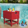 Hyleory Portable HDPE Side Table, 3-in-1 Patio Cooler Table - 2 of 4