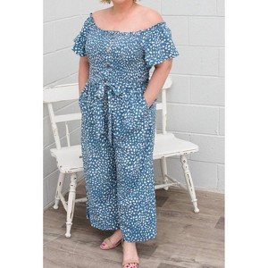 Women's Curvy Macy Jumpsuit -plus - Oddi - 1 of 3