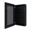 GlasFlength Decorative Wall Mirrors Bathroom Decor Cabinet Accent Mirror Vanity Medicine Cabinet Mirrors for Bathroom Wall, Black, 15.3"*5"*25.7" - 4 of 4