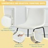 SKRAN Set of 2 Retro Suede Bar Chairs, Modern Minimalist Style with non-slip pads for Bars, and Modern Home Design - 4 of 4