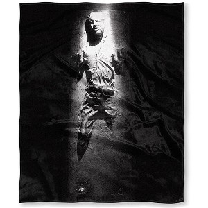 Star Wars Han Solo Frozen in Carbonite Silk Touch Throw Blanket 50" x 60" Soft Fleece Throw Blanket for Bed Couch Grey - 1 of 2