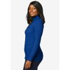 Jessica London Women's Plus Size Ribbed Cotton Turtleneck Sweater - 4 of 4
