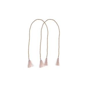 Unique Bargains Three-Sided Tassel Curtain Tie Polyester 2 Pcs - 1 of 4