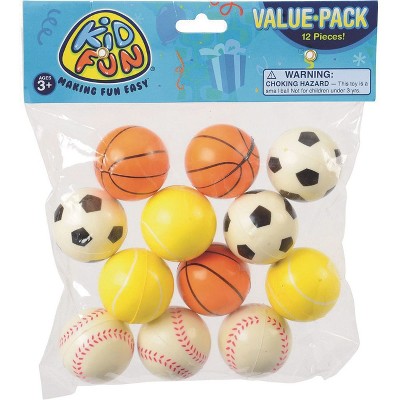 U.S. Toy Foam Novelty Sports Balls Pk12