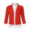 Women’s 3/4 Sleeve Cropped Cardigan Sweaters Open Front Knit Short Bolero Shrugs - 2 of 4