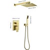 Shower System, Bathroom 10 Inches Rain Shower Head with Handheld Combo Set, High Pressure Rainfall Dual Shower Head System, Shower Faucet Set - 2 of 4