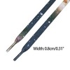 INSPIRE CHIC Cute Gradient Tie-Dye Flat Shoe Laces for Sneakers 1 Pair - 3 of 4
