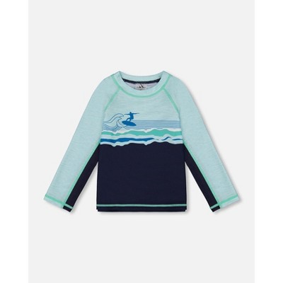 navy blue and turquoise