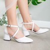 Dolly - White Bridal Low Heels | Forever & Always Shoes - 4 of 4