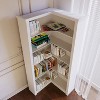 Corner Bookshelf 74.2in Bookcase Large Bookshelf Wood Bookcase Tall 5 Tier Corner Shelf L Shaped Bookshelfs Storage Display Rack Living Room Bedroom - 2 of 4