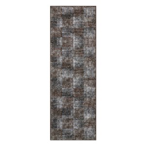 Washable Modern Non Slip Living Room Area Rugs, Soft Low Pile Solid Floor Carpet for Bedroom Dining Room - 1 of 4