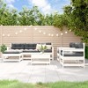 vidaXL Garden Lounge Set Solid Pine Wood Modular - White - 2 of 4