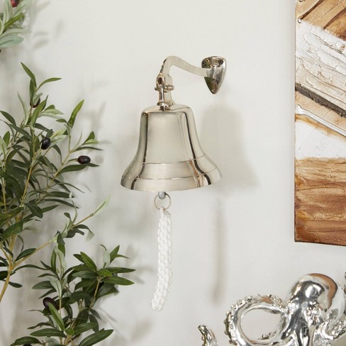 Brass Bell Wall Decor with Anchor Backing Gold - Olivia & May