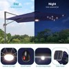 Sonkuki 10x8FT Round Offset Outdoor Patio Solar LED Cantilever Umbrella w/Aluminium Pole, 360° Rotation and Canopy Angle Adjustment - 4 of 4