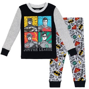 DC Comics Justice League Robin Cosplay Pajama Shirt and Pants Sleep Set Toddler - 1 of 4