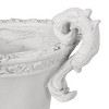 Sevobal Planters Mid-age Style Classic URN Plant Pots, Decorative Flower Pots for Outdoor Garden Patio, White, 15.5"*11.25"*19.25" - 4 of 4