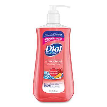 Dial Antibacterial Liquid Hand Soap, Pomegranate Tangerine Scent, 11 oz, 12/Carton