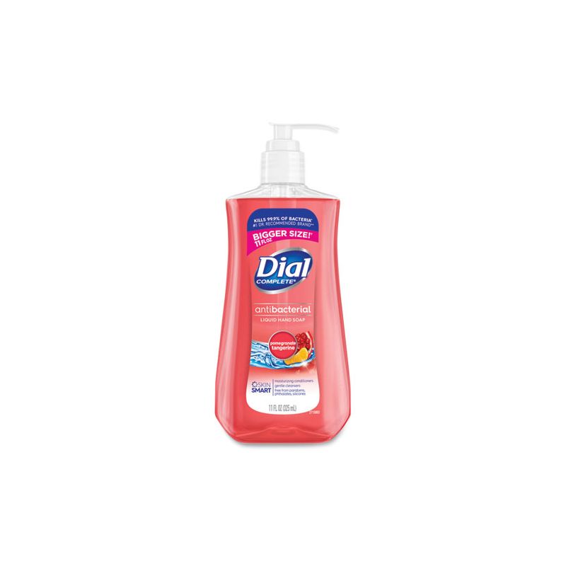 Dial Antibacterial Liquid Hand Soap, Pomegranate Tangerine Scent, 11 oz, 12/Carton, 1 of 5