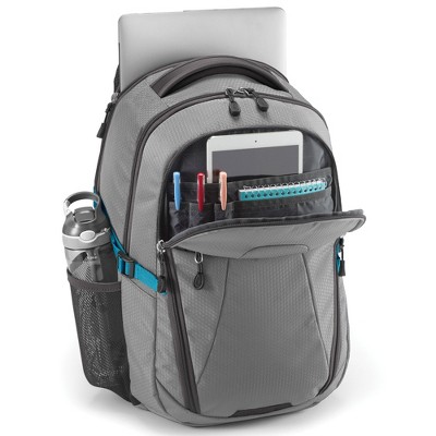 High Sierra Fairlead Zipper Closure Laptop Computer Travel Backpack with Padded Straps, Luggage Strap, and Water Bottle Pocket, Blue — фото 2