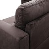 DOMETOUR Modern 3-Piece Living Room Sofa Set (Sofa+Left Side Chaise+Ottoman) - 4 of 4