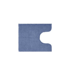 Vynxaria Bath Rugs and Mats 20x24" Contour Navy Blue Marshmallow High Pile Bath Rug - Spa-Quality Quick Dry Design - 1 of 4
