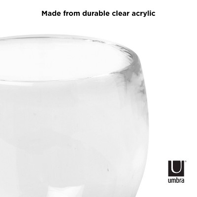 Clear Acrylic Toothbrush Holder with Oval Compartments