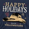 Men's Yellowstone Christmas, Happy Holidays From The Yellowstone Crewneck Sweatshirt - 2 of 4