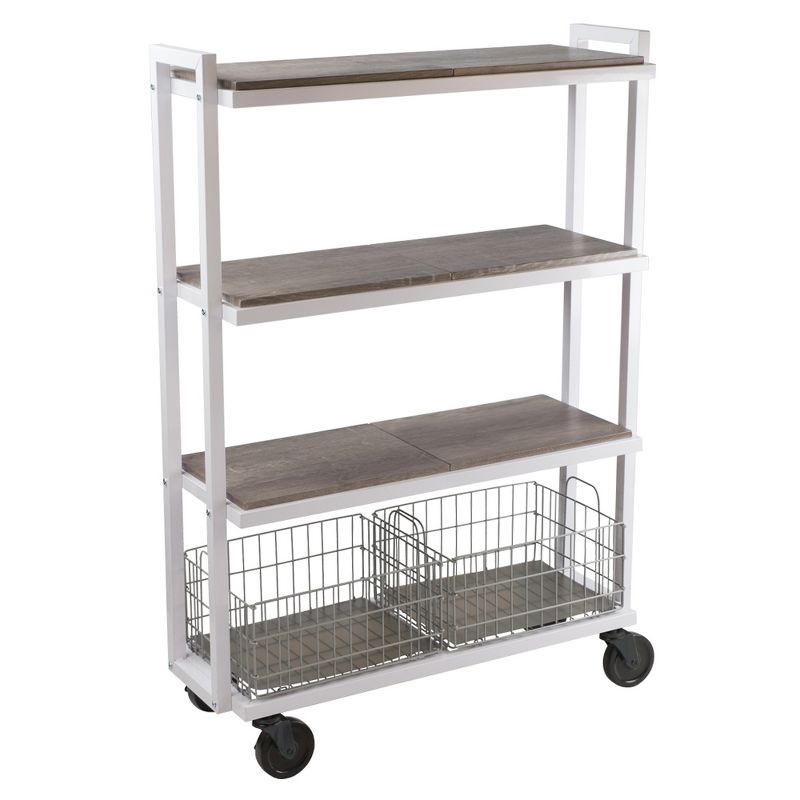 Cart System with wheels 4 Tier White - Atlantic, 1 of 16